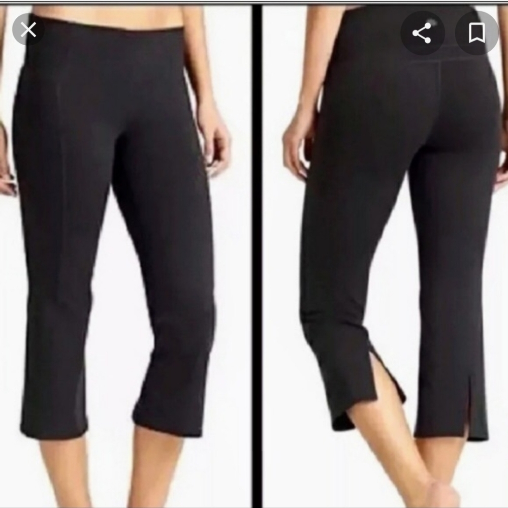 Athleta Ananda Power Split Leg Capri Crop XXS